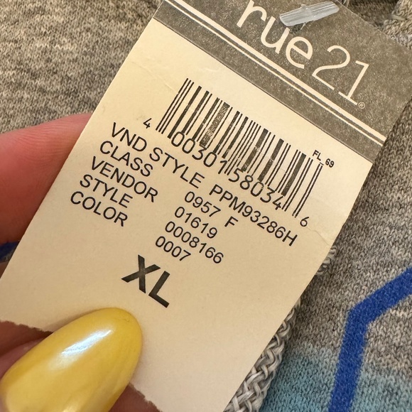 Rue21 Hoodie Big Sur Vintage Gray Cotton Fleece Unisex Men's Size Sweatshirt - Picture 3 of 5